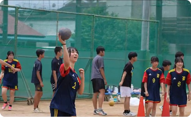ハンドボール部の様子